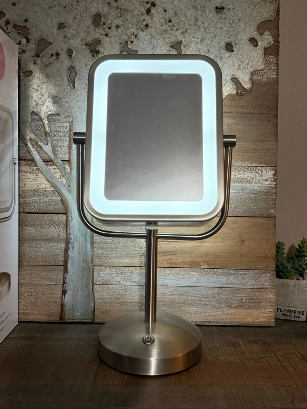 Conair Reflections LED Vanity Mirror in Brushed Silver